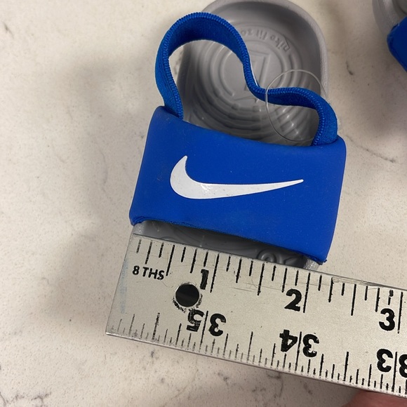 Nike Toddlers Kawa Slides Size 2C, Blue, BV1094-400 New - Picture 5 of 16